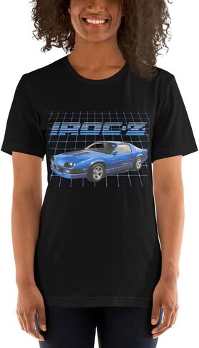 تي شيرت 1989 Blue Chevy Camaro IROC-Z 1 LE بأكمام قصيرة للجنسين in Saudi Arabia