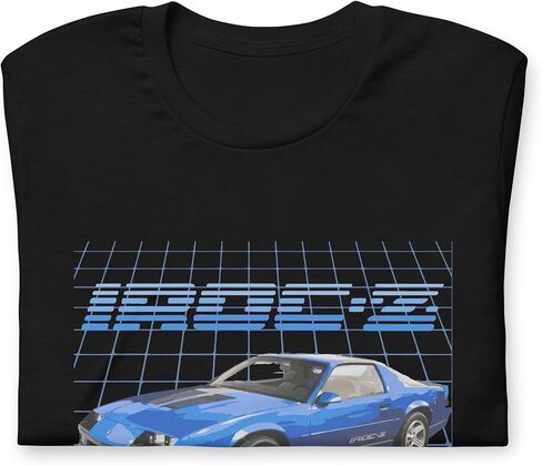 تي شيرت 1989 Blue Chevy Camaro IROC-Z 1 LE بأكمام قصيرة للجنسين in Saudi Arabia