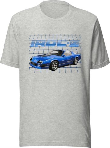 تي شيرت 1989 Blue Chevy Camaro IROC-Z 1 LE بأكمام قصيرة للجنسين in Saudi Arabia