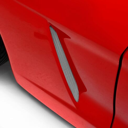 Side Vent Screens – Anodized Aluminum for 2005–2013 Corvette C6 Coupe & Convertible – Factory-Style Fender Insert Set in Kuwait