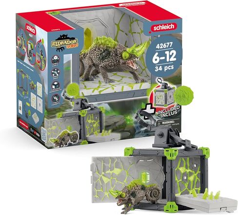Schleich ELDRADOR Creatures BattleCave Stone Chameleon Mythical Action Playset- Fantasy Toys for Boys and Girls Ages 7+ in Kuwait
