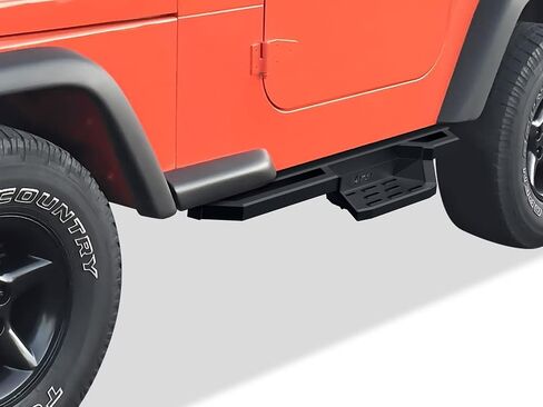 Tuxtreme Stainless Steel Pocket Steps Running Boards Side Bars Compatible with Jeep Wrangler 1987-2006 in Saudi Arabia
