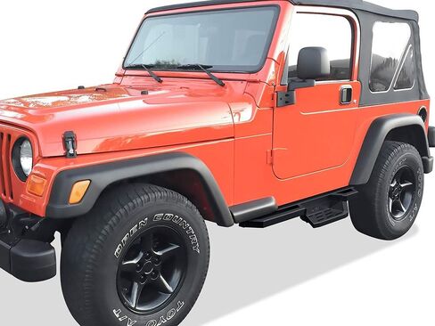 Tuxtreme Stainless Steel Pocket Steps Running Boards Side Bars Compatible with Jeep Wrangler 1987-2006 in Saudi Arabia
