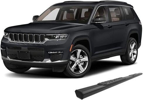 Black Horse Off Road Epic Running Boards Black Compatible with 2022-2024 Jeep Grand Cherokee (Excl. Hybrid Models & 2024 4xe)|2021-2024 Jeep Grand Cherokee L (Excl. Hybrid Models)-E5076 in Saudi Arabia