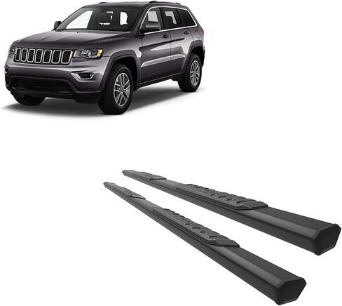 Black Horse Off Road Epic Running Boards Black Compatible with 2022-2024 Jeep Grand Cherokee (Excl. Hybrid Models & 2024 4xe)|2021-2024 Jeep Grand Cherokee L (Excl. Hybrid Models)-E5076 in Saudi Arabia