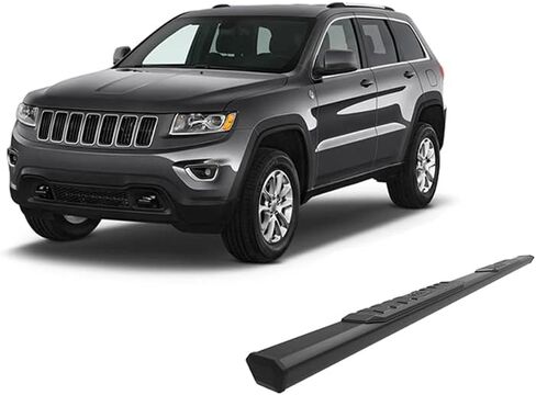 Black Horse Off Road Epic Running Boards Black Compatible with 2022-2024 Jeep Grand Cherokee (Excl. Hybrid Models & 2024 4xe)|2021-2024 Jeep Grand Cherokee L (Excl. Hybrid Models)-E5076 in Saudi Arabia
