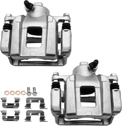 ماسك فرامل خلفي Anpulsero مع دعامة متوافق مع موديلات مختارة من كاديلاك، 2013-2019 ATS، 2014-2019 CTS - السائق الخلفي وجانب الراكب، 18-B5540 18-B5541، قطعتان in Kuwait