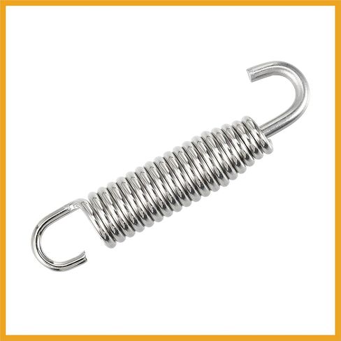 2 Pcs Universal Exhaust Pipe Spring for Motorcycles 58mm 2.28" Stainless Steel Exhaust Pipe Spring Hook Modified Accessory Replacement in Saudi Arabia