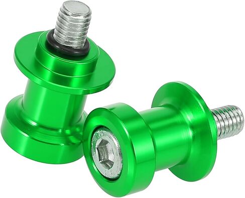 2pcs 8mm Green Aluminum Alloy Motorcycle CNC Swing Arm Spool Slider Stand Shape for Honda Durable Material in Saudi Arabia