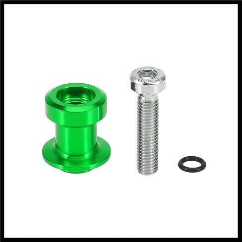 2pcs 8mm Green Aluminum Alloy Motorcycle CNC Swing Arm Spool Slider Stand Shape for Honda Durable Material in Saudi Arabia