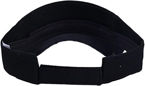 2 Pieces Sport Sun Visor Adjustable Cotton Ball Hats Athletic Sun Caps for Men Women Golf Baseball Tennis Outdoor Activities, Black and White in Kuwait