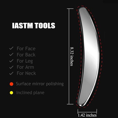 BYYDDIY 3 in 1 Stainless Steel Muscle Scraper Tools Set,Scraping Massage Tools for Physical Therapy,Derma Edge & GuaSha Massage Scraper Tool in Kuwait