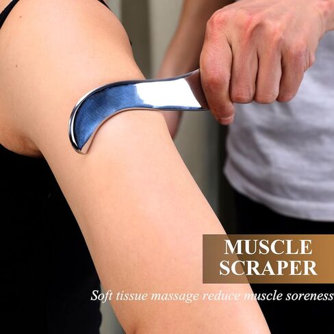 مجموعة أدوات مكشطة العضلات 4 في 1 من FeelFree Sport - أدوات كشط تدليك غوا شا لتحريك الأنسجة الرخوة، والعلاج الطبيعي للظهر والساقين والذراعين in Kuwait