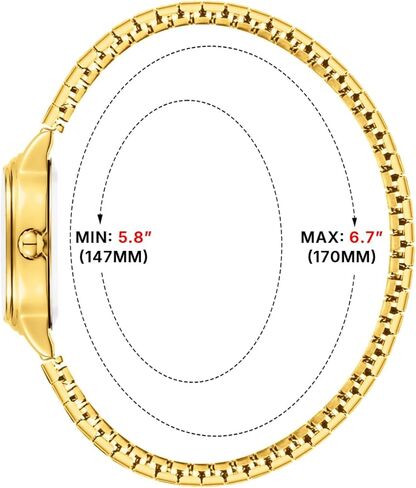 Watches for Women Quartz Wrist Watches with Stainless Steel Band in Saudi Arabia