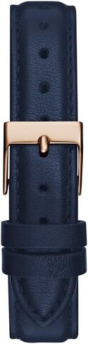 GUESS Women's 30mm Watch - Blue Leather Strap Navy Dial Rose Gold Tone Case in Saudi Arabia