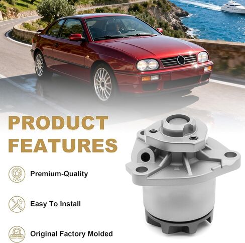Partsflow AW9262 Engine Water Pump With Gasket Replacement Compatible With Volkswagen Jetta 1994-2002 Golf 1995-2005 2.8L in Saudi Arabia