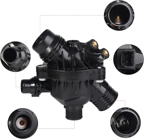 Electric Engine Water Pump 11517586925 Thermostat Kit Set Fit for BMW Z4 X3 X5 323i 325i 328i 330xi 128i 528i 525i 530xi xDrive W/Bolt Replace No. 11537536655 11517521584 11517563183 in Kuwait