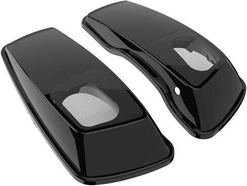 Advanblack Vivid Black Saddlebag Speaker Lids, Motorcycle Stretched Bags Lid 6x9 W/Drainage Holes Fits For 2014-2023 Harley Touring Street Glide Road King Road Glide Electra Glide in Saudi Arabia