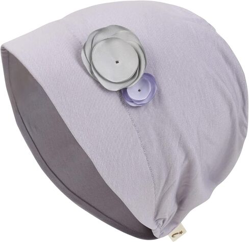 قبعة نوم من ililily Tencel Lyocell مزخرفة بالزهور لتساقط الشعر، قبعة كيميائية ناعمة الملمس وقابلة للتمدد in Kuwait