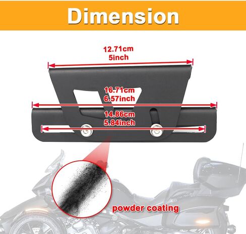 طقم تحويل دعامة تثبيت الزجاج الأمامي قابل للتعديل مناسب لأدوات ضبط الزجاج الأمامي Can-Am Spyder F3-L/F3-T 2015-2025 in Saudi Arabia