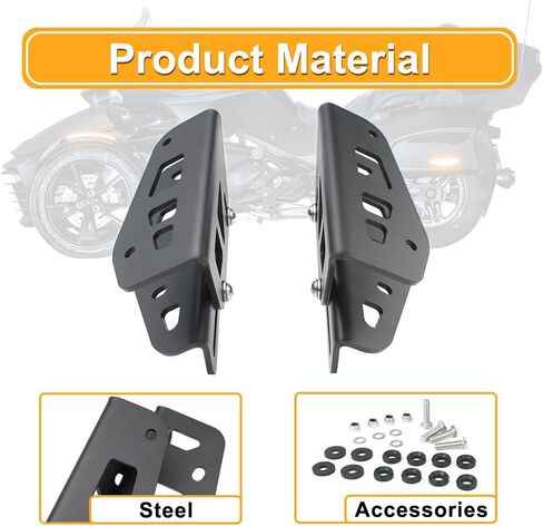طقم تحويل دعامة تثبيت الزجاج الأمامي قابل للتعديل مناسب لأدوات ضبط الزجاج الأمامي Can-Am Spyder F3-L/F3-T 2015-2025 in Saudi Arabia