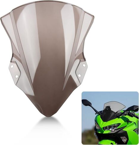 Windshield Windscreen Double Bubble for 400 EX400 250 2018-2023(Smoke) in Saudi Arabia