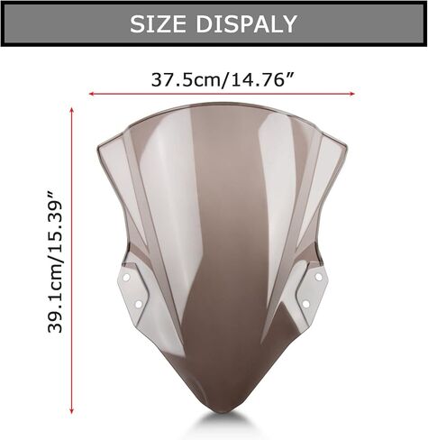 Windshield Windscreen Double Bubble for 400 EX400 250 2018-2023(Smoke) in Saudi Arabia