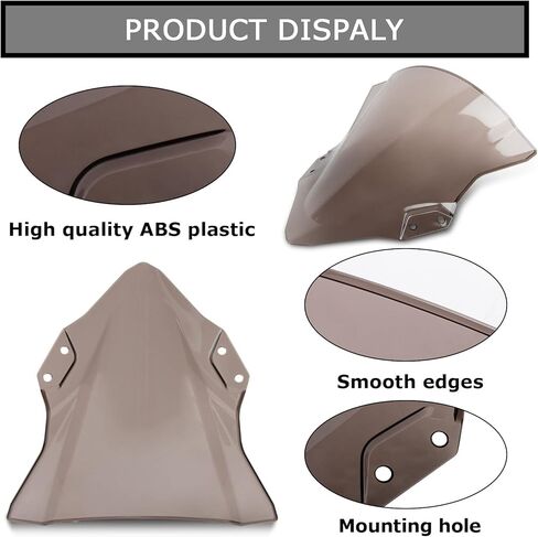 Windshield Windscreen Double Bubble for 400 EX400 250 2018-2023(Smoke) in Saudi Arabia