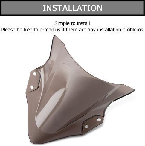 Windshield Windscreen Double Bubble for 400 EX400 250 2018-2023(Smoke) in Saudi Arabia
