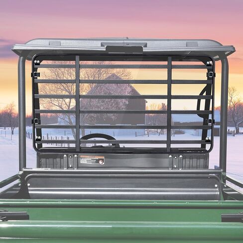 Rear Windshield for Kawasaki Mule 4000 4010 2009-2026, 1/5" Thick One-piece Impact Resistant Durable PC Back Window with 360° Rubber Strip for Kawasaki Mule 4000 4010 Accessories, Clear in Saudi Arabia