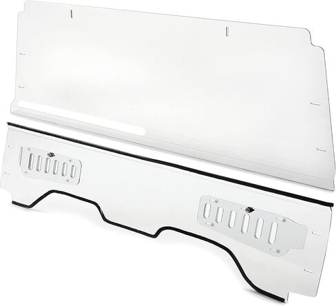 Full Windshield with Vent Compatible with 2009-2013 Honda Big Red 4X4 MUV700, Replaces Part 2317-0182 in Saudi Arabia