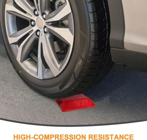 4 Pack Red Road Reflectors 4 inch Street Pavement Asphalt Stud Markers Great for Speed Bumps, Sidewalks, Pedestrian Crossings, Freeways Driveways in Kuwait