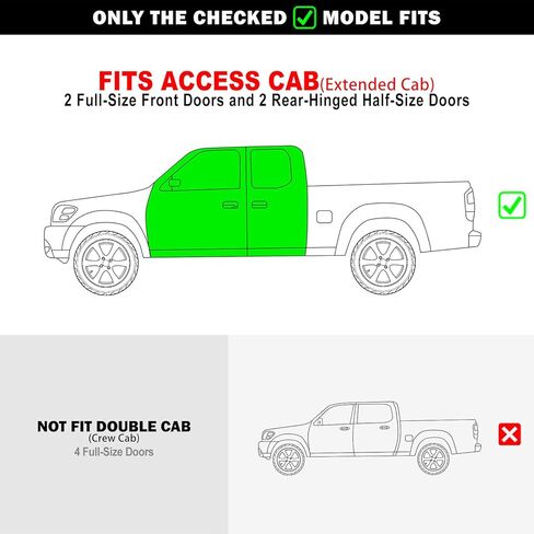 Tuxtreme Running Boards Style Compatible with Toyota Tundra 2000-2006 Access Cab (Nerf Bars Side Steps Side Bars) in Kuwait