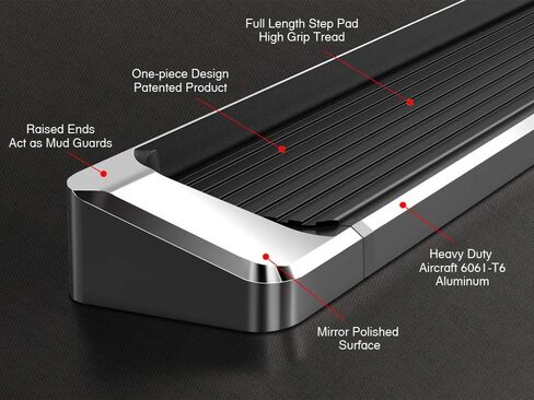 Tuxtreme Running Boards Style Compatible with Toyota Tundra 2000-2006 Access Cab (Nerf Bars Side Steps Side Bars) in Kuwait