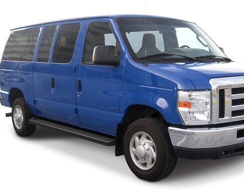 لوحات الجري APS Premium 6in باللون الأسود المتوافقة مع Ford Econoline بالحجم الكامل Van 99-14 in Saudi Arabia