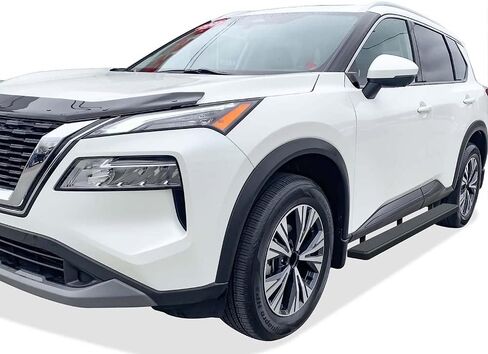 Tuxtreme Running Boards 6-inch Matte Black Compatible with Nissan Rogue 2021-2026 (Exclude Models with Ground Lighting System) Stainless Steel (Nerf Bars Side Steps Side Bars) in Kuwait