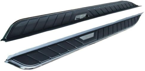 Side Steps Running Boards Fit for 2021-2026 Hyundai Tucson Nerf Bars Accessories Side Stair (with Brackets) Black with Shiny Chrome Stainless Steel Anti-Slip Decor 17 in Saudi Arabia