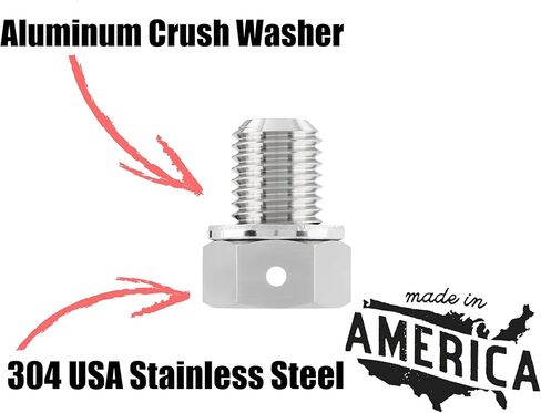 Votex - Oil Drain Plug fits Kawasaki KFX450R (2008-2014) - Made in USA - Stainless Steel in Saudi Arabia