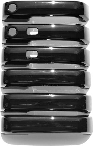 غطاء مقبض باب السيارة Trim Illusion Snap On Gloss باللون الأسود اللامع متوافق مع Ford F-150، F-250 Super Duty، F-350 Super Duty 2015-2022، DH6245BLK in Saudi Arabia