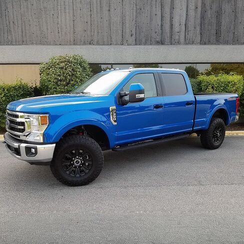 غطاء مقبض باب السيارة Trim Illusion Snap On Gloss باللون الأسود اللامع متوافق مع Ford F-150، F-250 Super Duty، F-350 Super Duty 2015-2022، DH6245BLK in Saudi Arabia