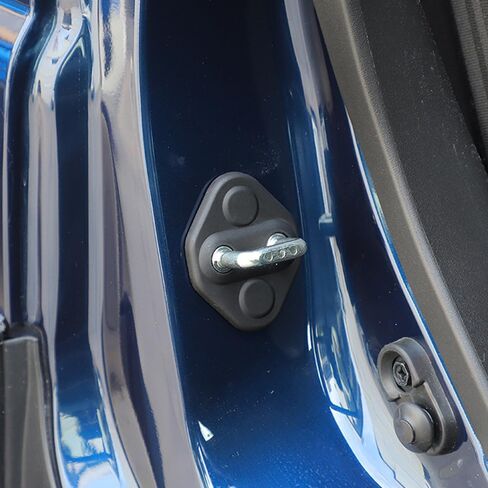 5PCS Car Door Lock Latches Cover Protector for Suzuki Jimny 2019-2025 ABS Car Interior Accessories Plate Cover Decoration (Black) in Kuwait