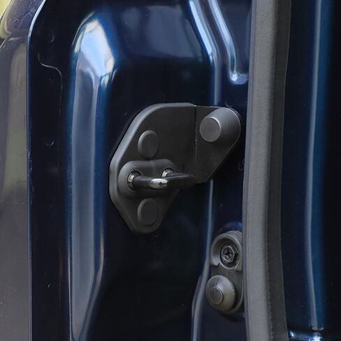 5PCS Car Door Lock Latches Cover Protector for Suzuki Jimny 2019-2025 ABS Car Interior Accessories Plate Cover Decoration (Black) in Kuwait