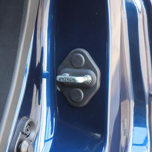 5PCS Car Door Lock Latches Cover Protector for Suzuki Jimny 2019-2025 ABS Car Interior Accessories Plate Cover Decoration (Black) in Kuwait