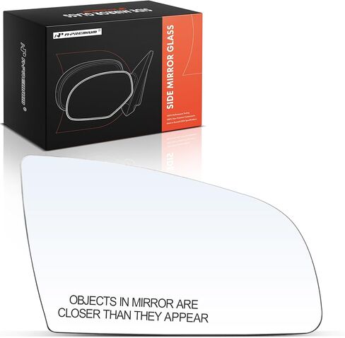 A-Premium الجانب الأيمن للراكب مرآة ساخنة مع لوحة دعم - متوافق مع Audi A4 2002-2008، A4 Quattro 2002-2008، A6 2006-2011، A6 Quattro 2005-2011، A3 2006-2008، RS4 2007-2008، S4، S6 in Saudi Arabia