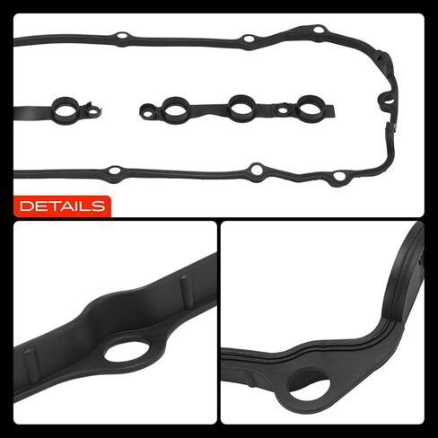 A-Premium Engine Valve Cover Gasket Set Compatible with BMW 325i/325xi/330i/330xi/320i 2002-2005, 325Ci/330Ci/X5 2002-2006, 530i/525i 2002-2005, X3 2004-2006, Z4 2003-2005, Z3 2002 in Saudi Arabia