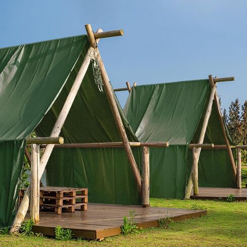 FoundGo قماش القنب 4x4ft الثقيلة الأقمشة المقاومة للماء مع الحلقات، مقاومة للأشعة فوق البنفسجية، 22 مل من القماش المشمع، 14 أوقية أغطية قماش متينة للسيارة، السقف، القارب، المخيم، المظلة، كومة الخشب مع الحبال-الأخضر in Kuwait