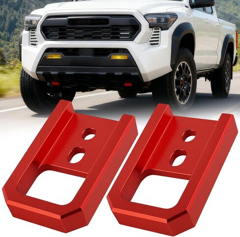 خطافات سحب لتاكوما 2024-2026/4Runner 2025-2026، خطافات سحب السيارة متوافقة مع ملحقات Toyota Tacoma 2024-2026/4Runner 2025-2026/Land Cruiser 250 2024-2025 (أحمر) in Kuwait