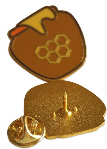 Novel Merk Honey Pot – Bear & Bee Lapel Pin, Hat Pin & Tie Tack Set - with Clutch Back 3 Piece in Saudi Arabia