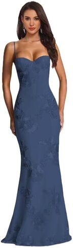 Sweetheart Bridesmaid Dresses 2026 Corset Boning Spaghetti Straps Floral Tulle Sexy Backless Prom Dress Long in Saudi Arabia