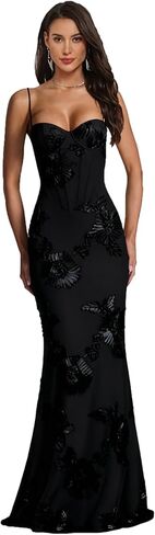 Sweetheart Bridesmaid Dresses 2026 Corset Boning Spaghetti Straps Floral Tulle Sexy Backless Prom Dress Long in Saudi Arabia